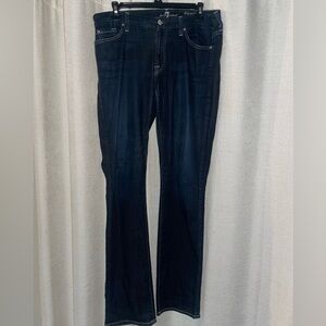 7 For All Mankind Dark Indigo Boot Cut Jeans